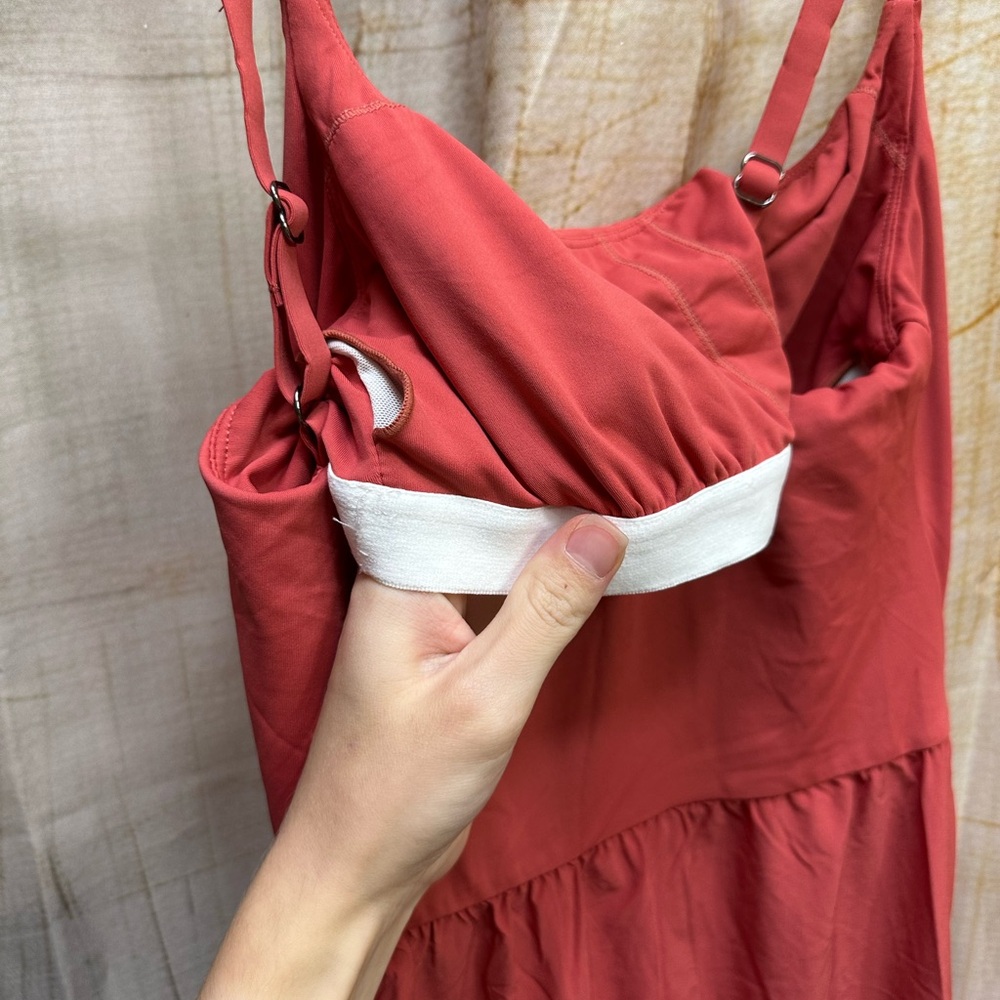 HALARA Coral High Low Dress with shorts - Picture 7 of 15